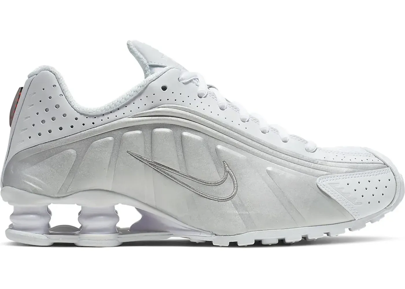 Фото № 1 с приближением к товару «‎Nike Shox R4 White Metallic »