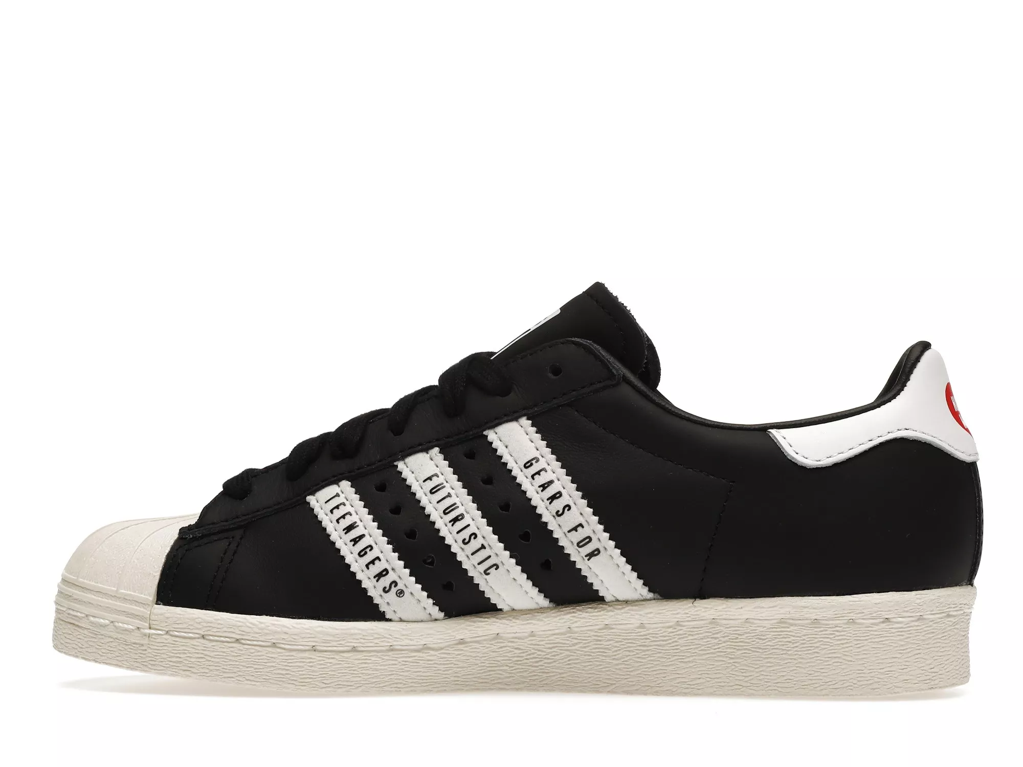 Фото № 6 с приближением к товару «‎adidas Superstar Human Made Black White»