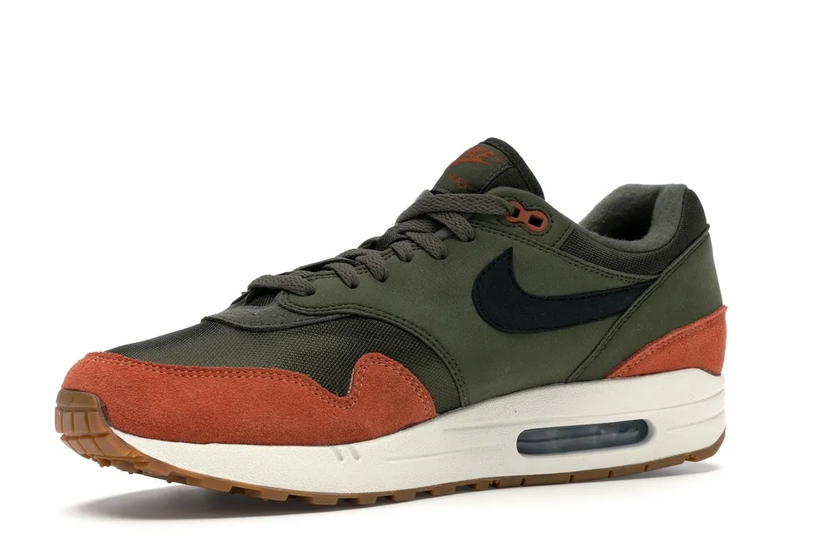 Фото № 2 с приближением к товару «‎Nike Air Max 1 Olive Canvas Dark Russet»