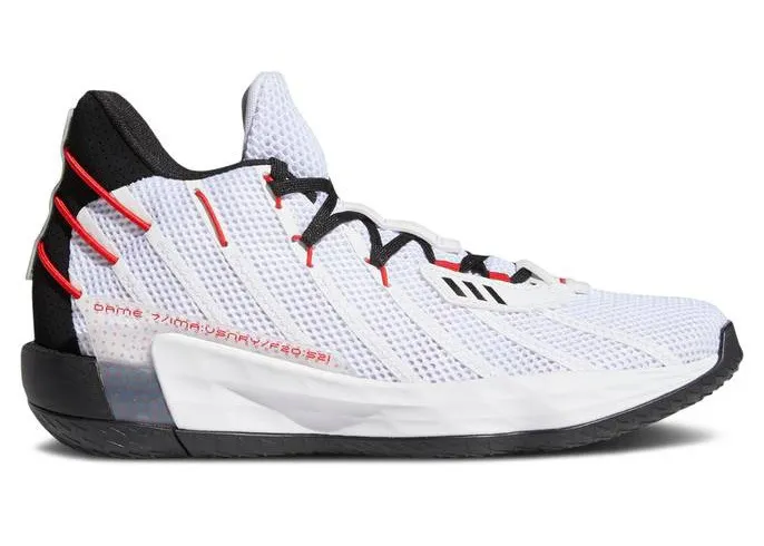 Фото № 1 с приближением к товару «‎adidas Dame 7 Rip City Cloud White»