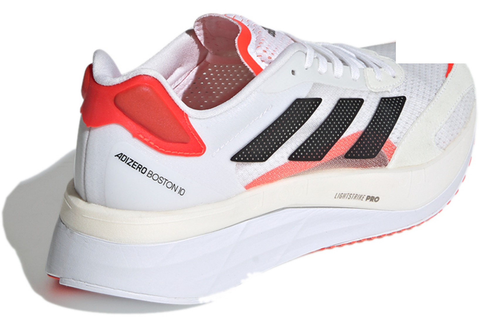 Фото № 4 с приближением к товару «‎adidas Wmns adizero Boston 10 "Solar Red" WhiteOrange»
