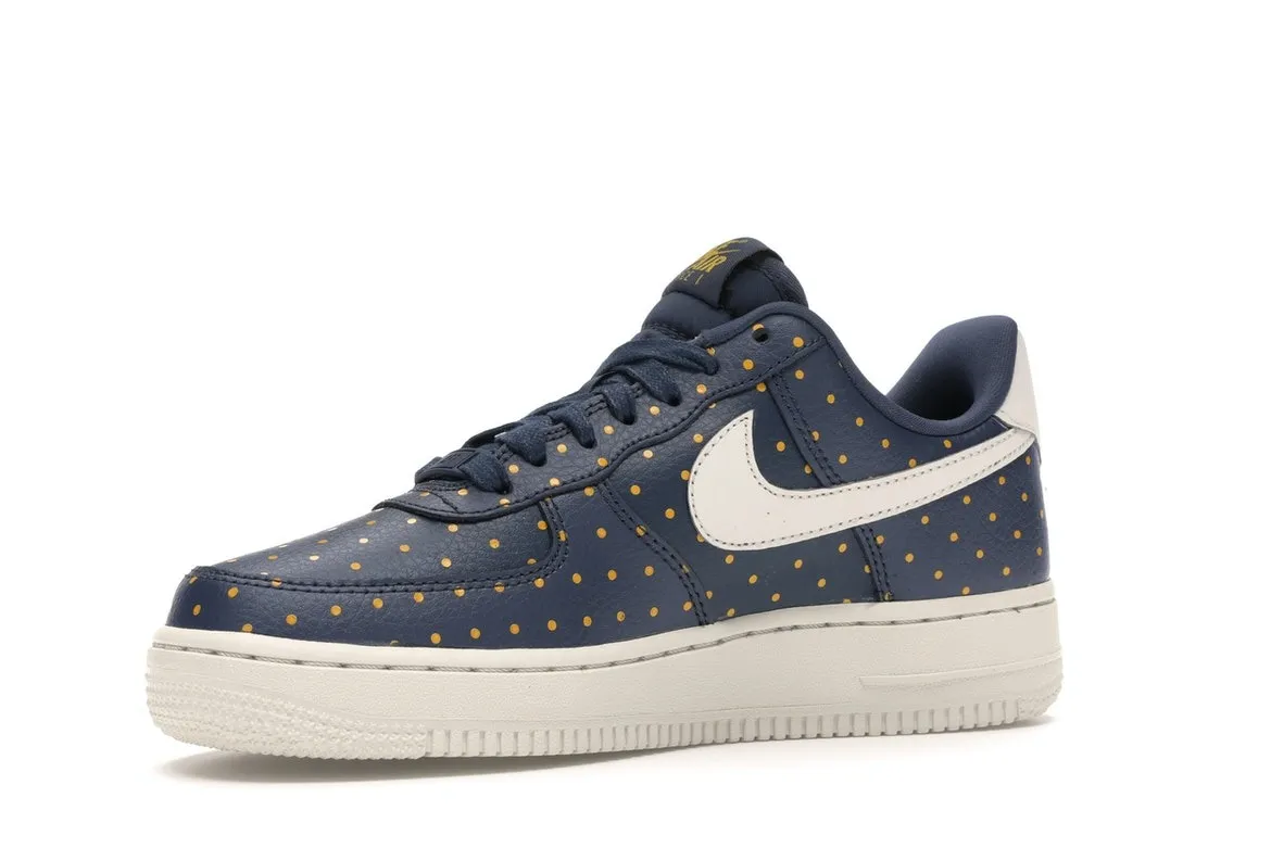 Фото № 4 с приближением к товару «‎Nike Air Force 1 Low Thunder Blue Yellow Ochre »