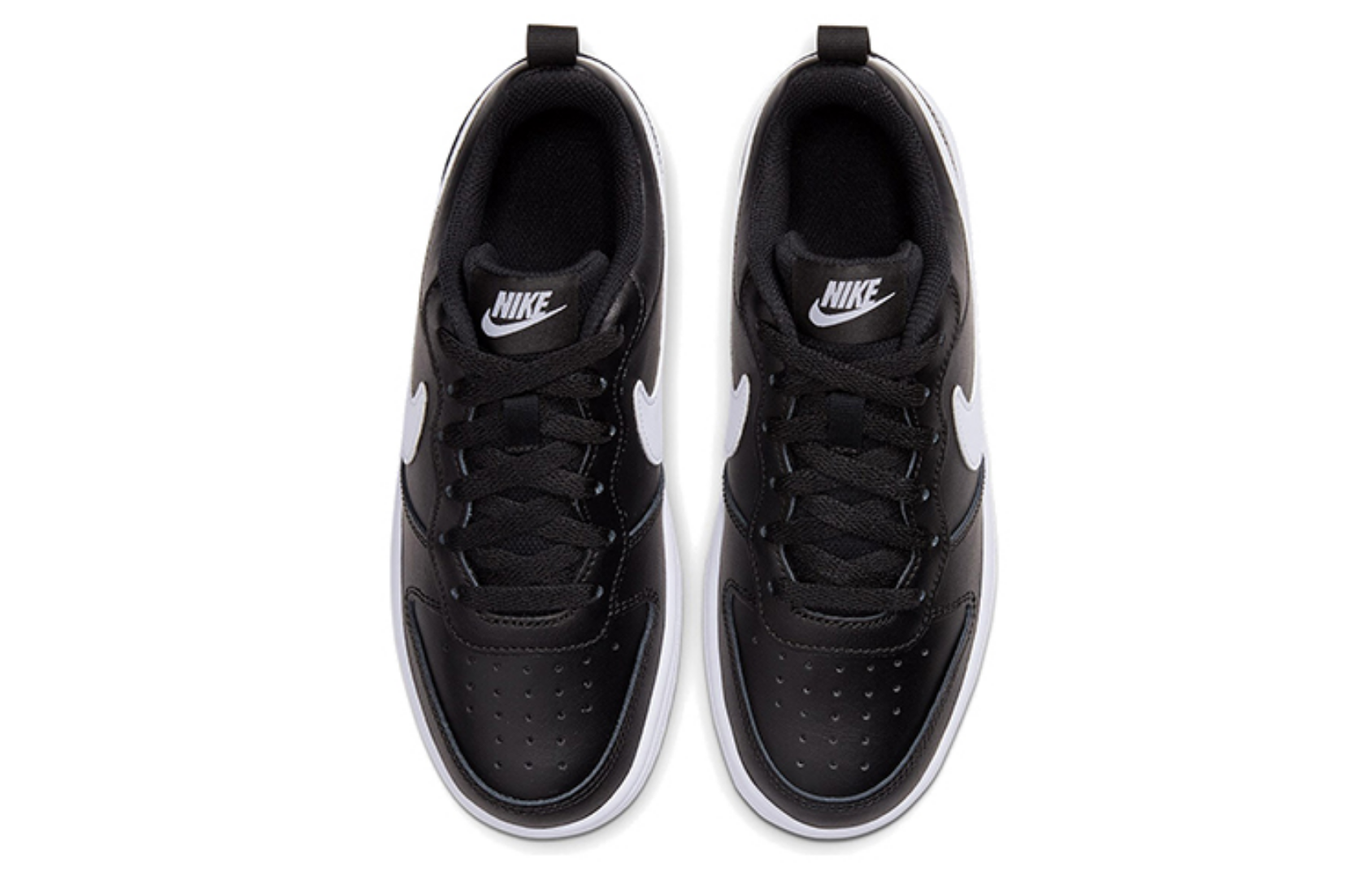 Фото № 4 с приближением к товару «‎Nike Court Borought Low (GS) BlackWhite»