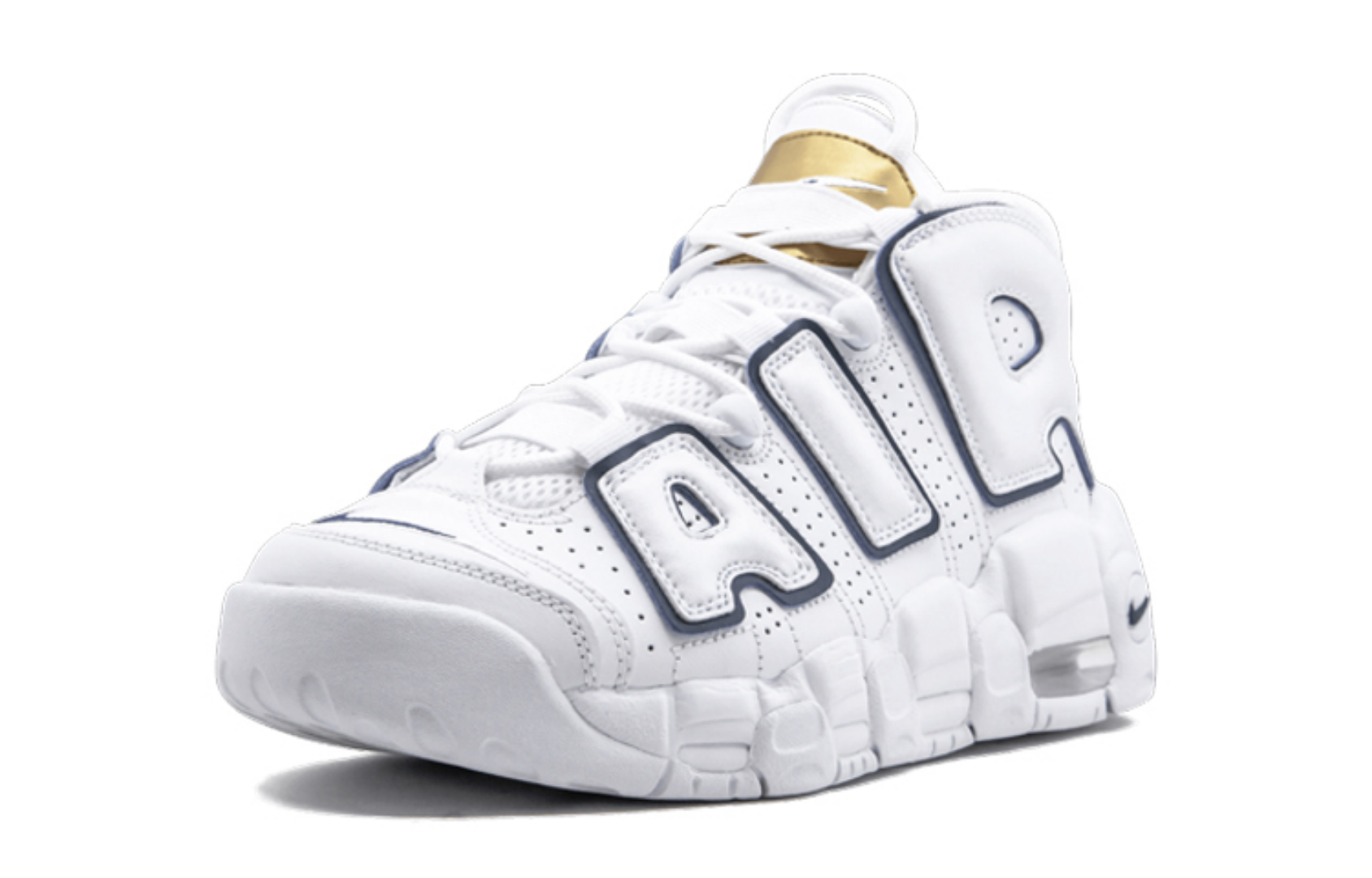 Фото № 2 с приближением к товару «‎Nike Air More Uptempo Navy White»