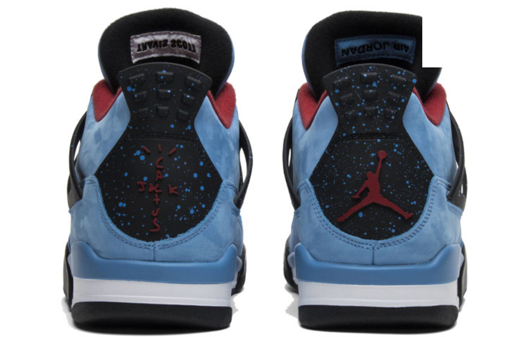Фото № 4 с приближением к товару «‎Nike Air Jordan 4 Retro Travis Scott Cactus Jack Basketball Shoes blue»