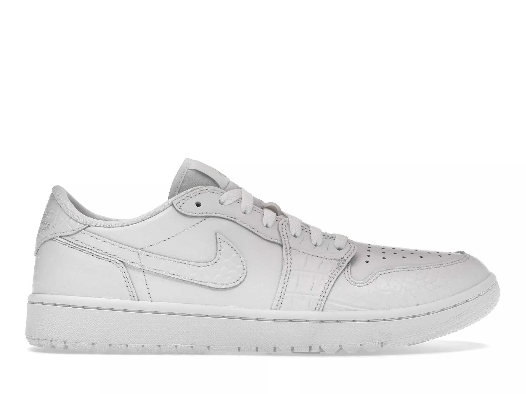 Фото № 1 с приближением к товару «‎Jordan 1 Retro Low Golf White Croc»