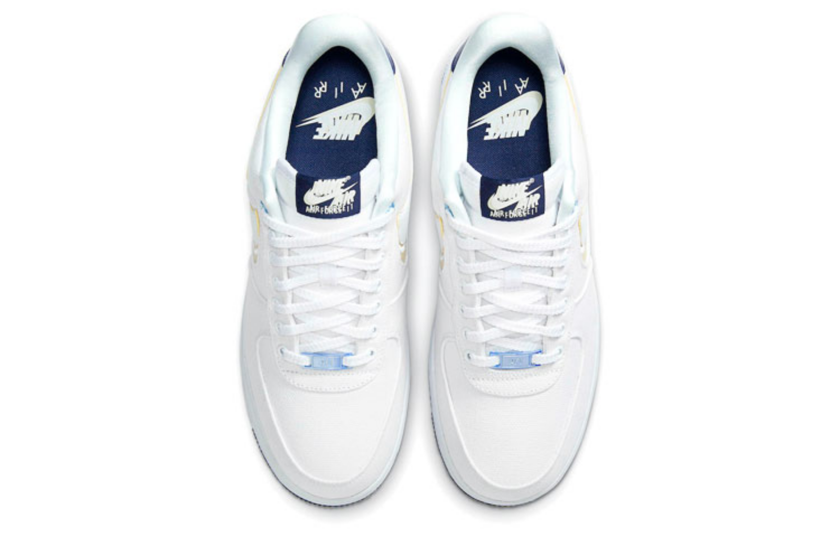 Фото № 4 с приближением к товару «‎ Nike Air Force 1 Low Skate shoes WhiteBlue Void»