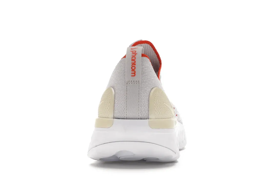Фото № 4 с приближением к товару «‎Nike React Phantom Run Flyknit 2 Vast Grey Fire Pink Team Orange »