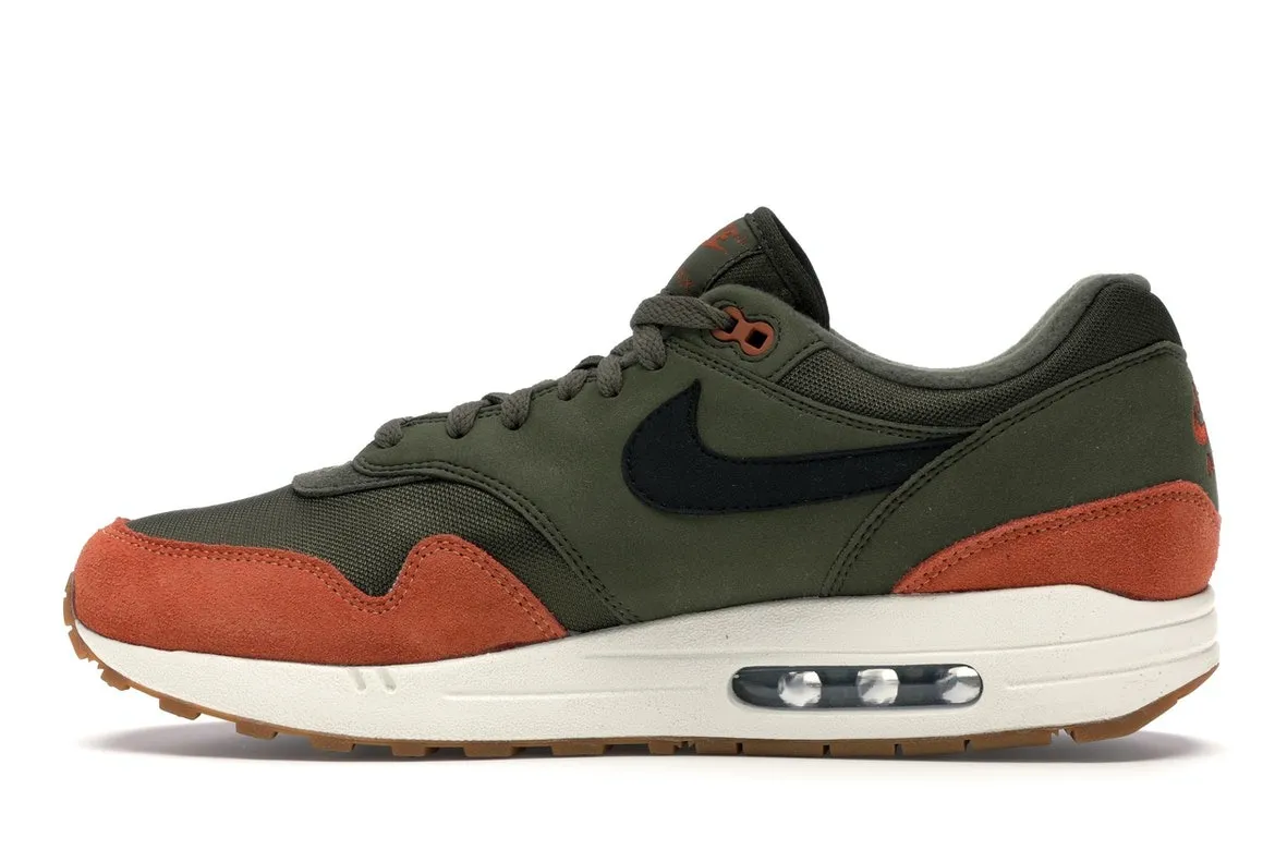 Фото № 5 с приближением к товару «‎Nike Air Max 1 Olive Canvas Dark Russet»