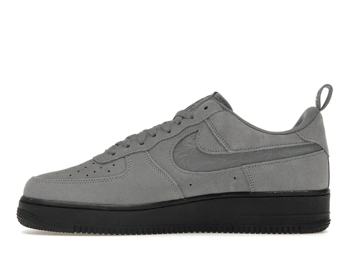 Фото № 3 с приближением к товару «‎Nike Air Force 1 Low '07 LV8 Reflective Swoosh Cool Grey»