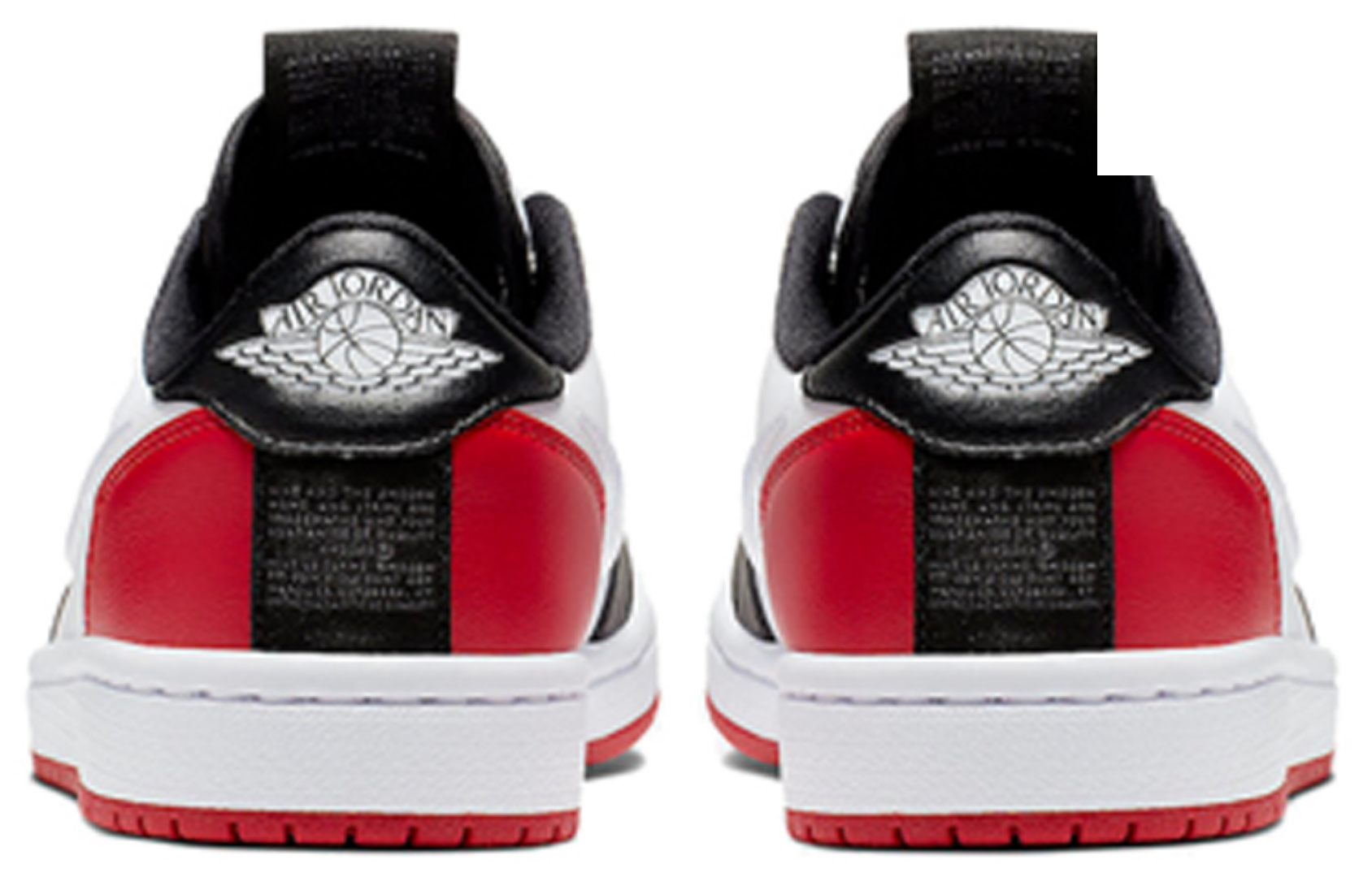 Фото № 3 с приближением к товару «‎Air Jordan 1 Low Slip Vintage Basketball Shoes Black Toe»
