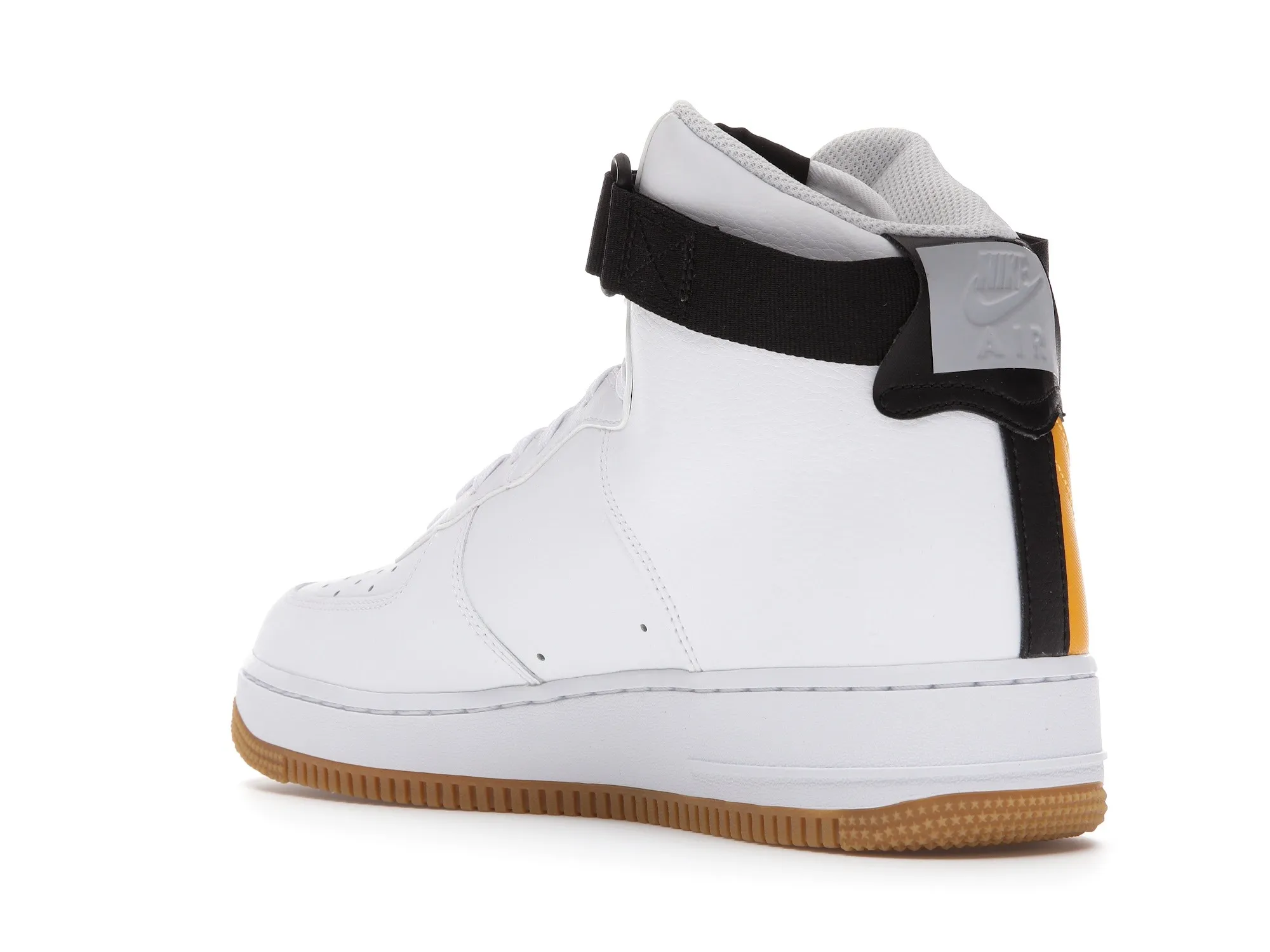 Фото № 6 с приближением к товару «‎Nike Air Force 1 High NBA White University Gold»