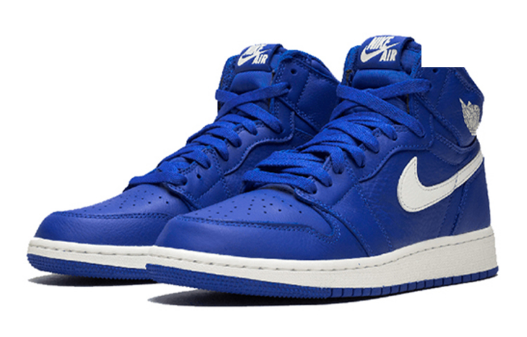 Фото № 3 с приближением к товару «‎Nike Air Jordan 1 Retro High Hyper Royal Vintage Basketball Shoes Blue»