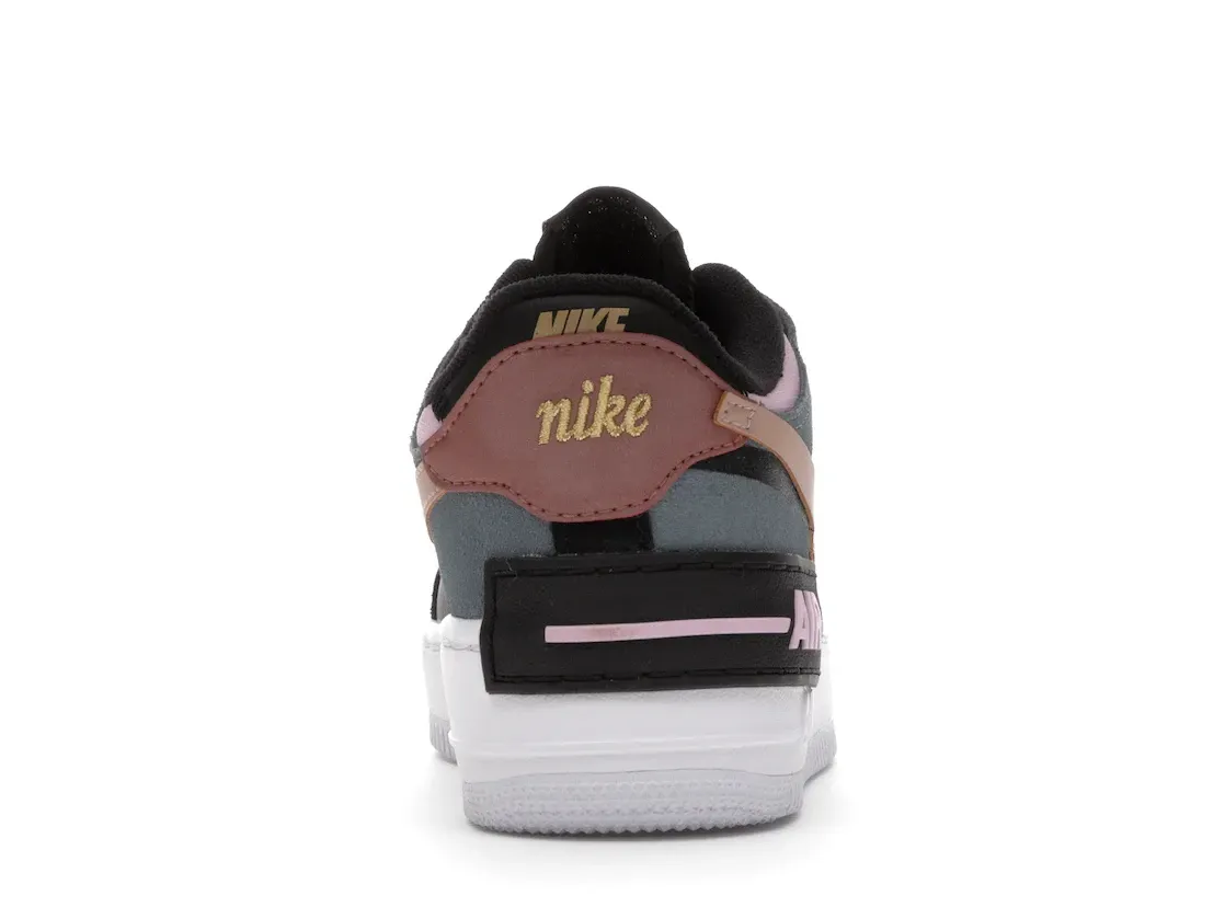 Фото № 4 с приближением к товару «‎Nike Air Force 1 Low Shadow Black Light Arctic Pink Claystone Red »