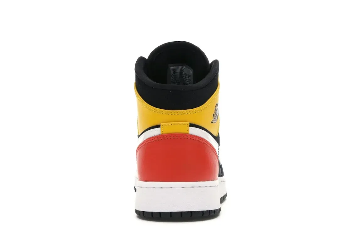 Фото № 4 с приближением к товару «‎Jordan 1 Mid Black Amarillo Team Orange »