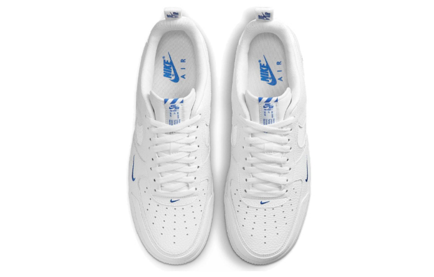 Фото № 4 с приближением к товару «‎Nike Air Force 1 Low "Reflective Swoosh" WhiteBlue»