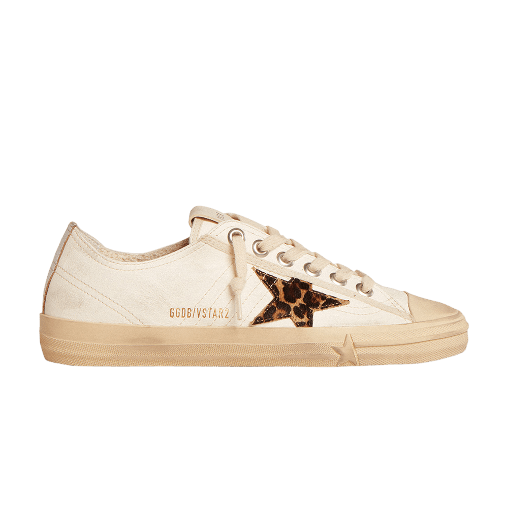 Golden Goose Women's V-Star LTD Beige Brown Leopard