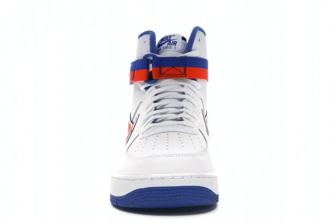 Фото № 2 с приближением к товару «‎Nike Air Force 1 High Sport NBA White Team Orange Game Royal»