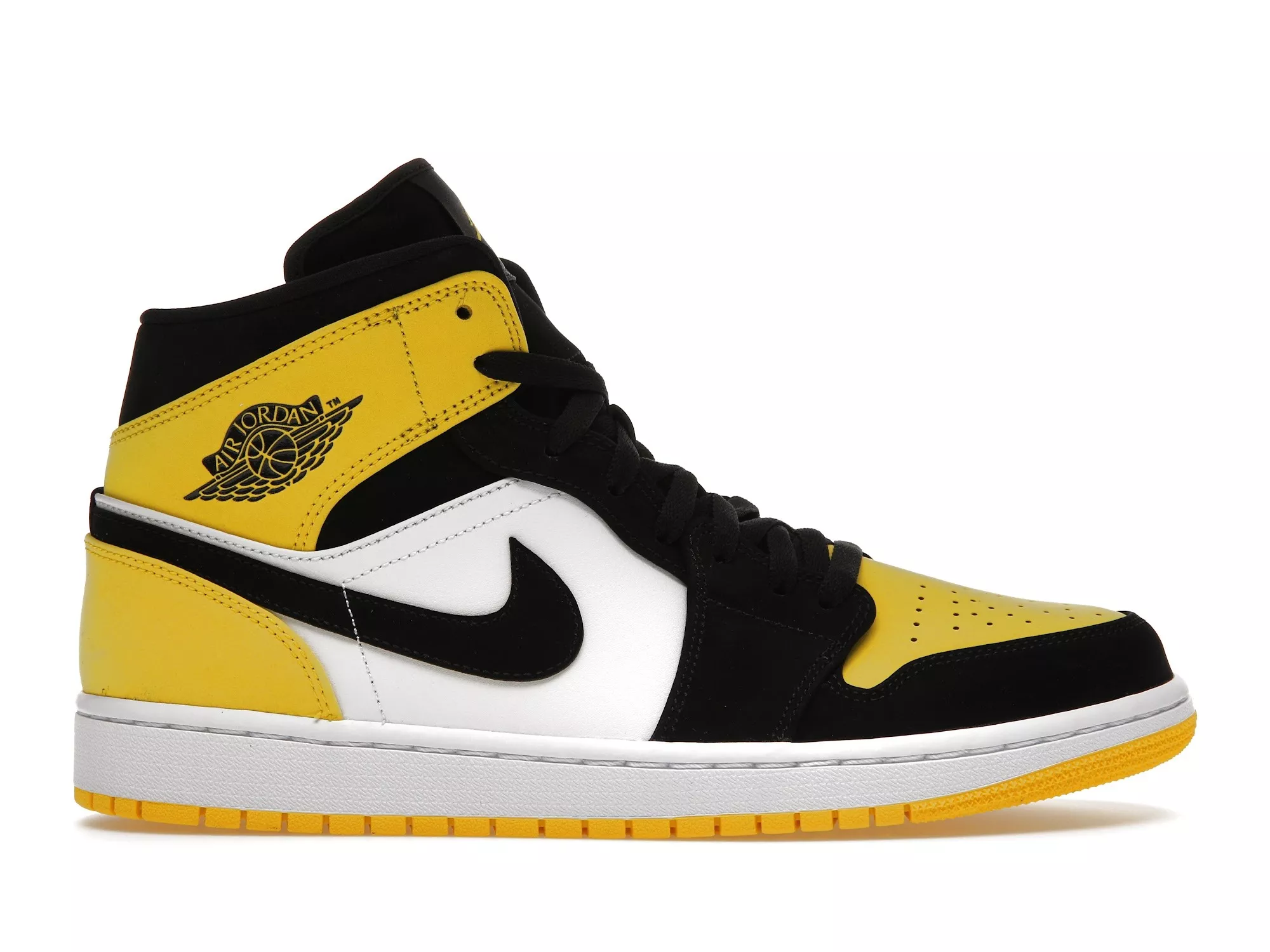 Фото № 1 с приближением к товару «‎Jordan 1 Mid Yellow Toe Black»