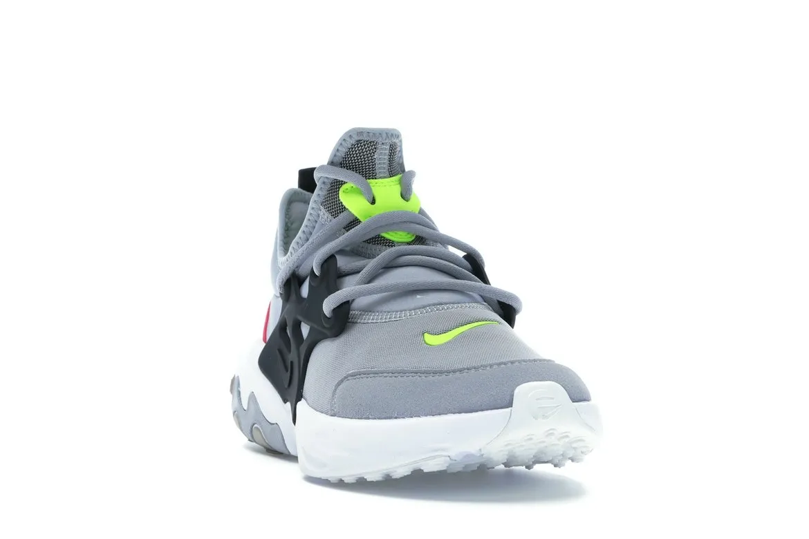 Фото № 4 с приближением к товару «‎Nike React Presto Wolf Grey Black Rush Pink Volt »