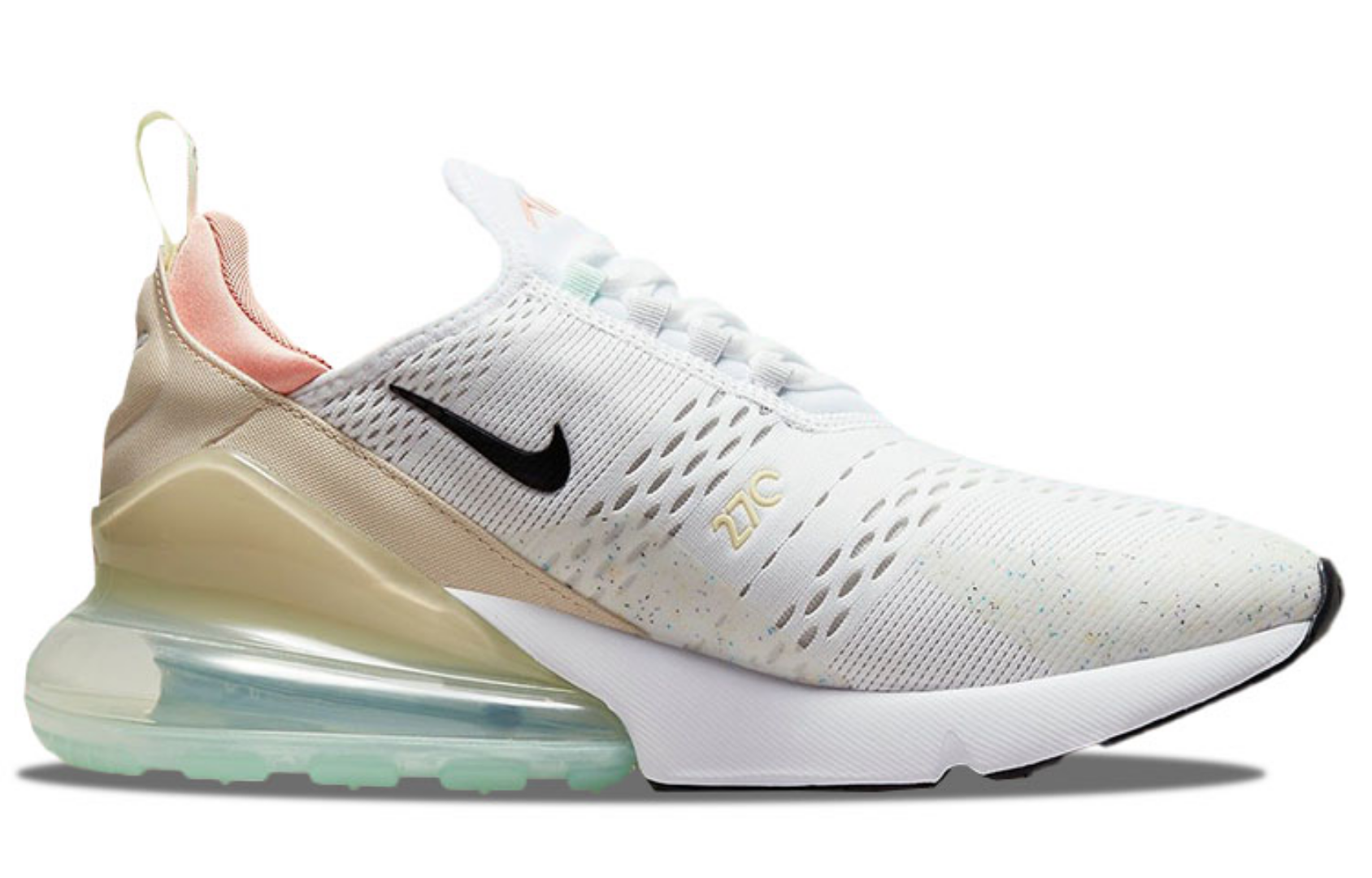 Фото № 2 с приближением к товару «‎Nike Air Max 270 Sneakers WhiteKhaki»