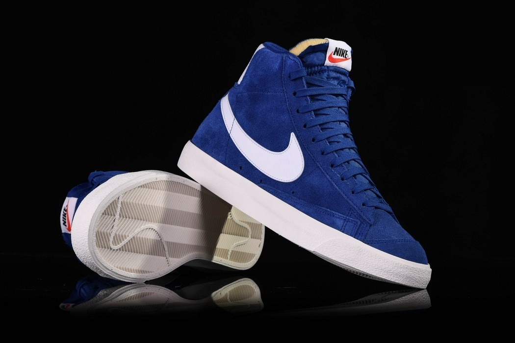 Фото № 2 с приближением к товару «‎Nike Blazer Mid '77 Suede BlueWhite»