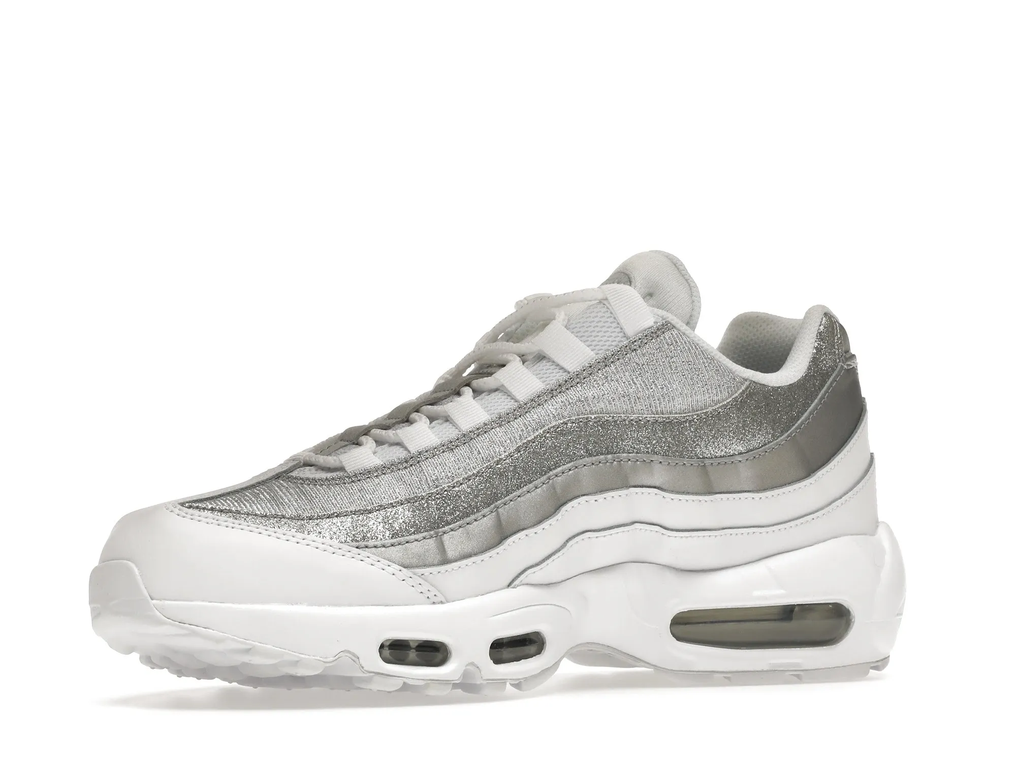 Фото № 4 с приближением к товару «‎Nike Air Max 95 White Metallic Silver »