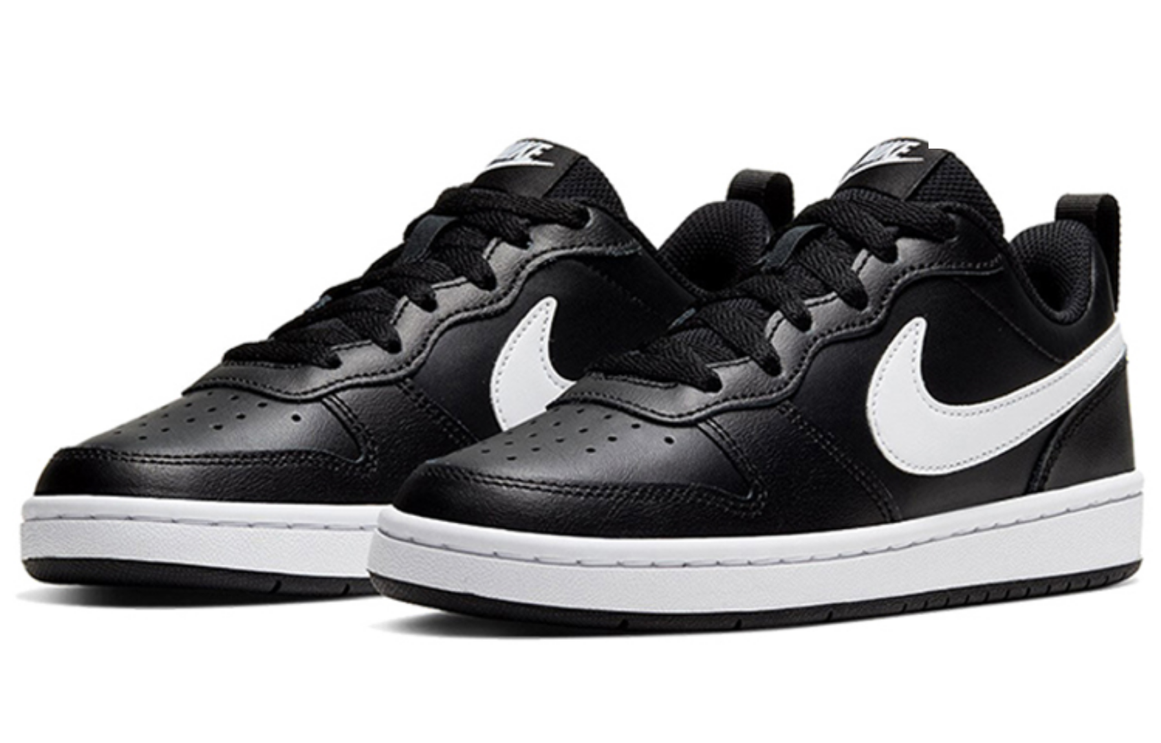 Фото № 3 с приближением к товару «‎Nike Court Borought Low (GS) BlackWhite»