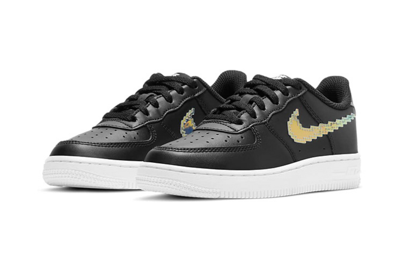 Фото № 3 с приближением к товару «‎Nike Air Force 1 LV8 PS 'Digital Swoosh - Black'»