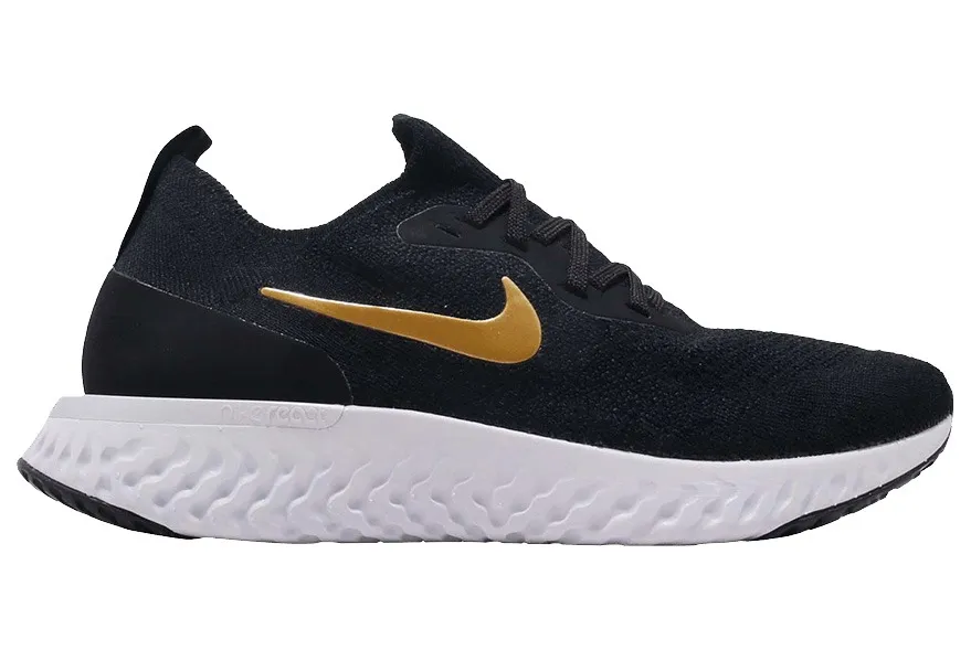 Nike epic hotsell react black gold