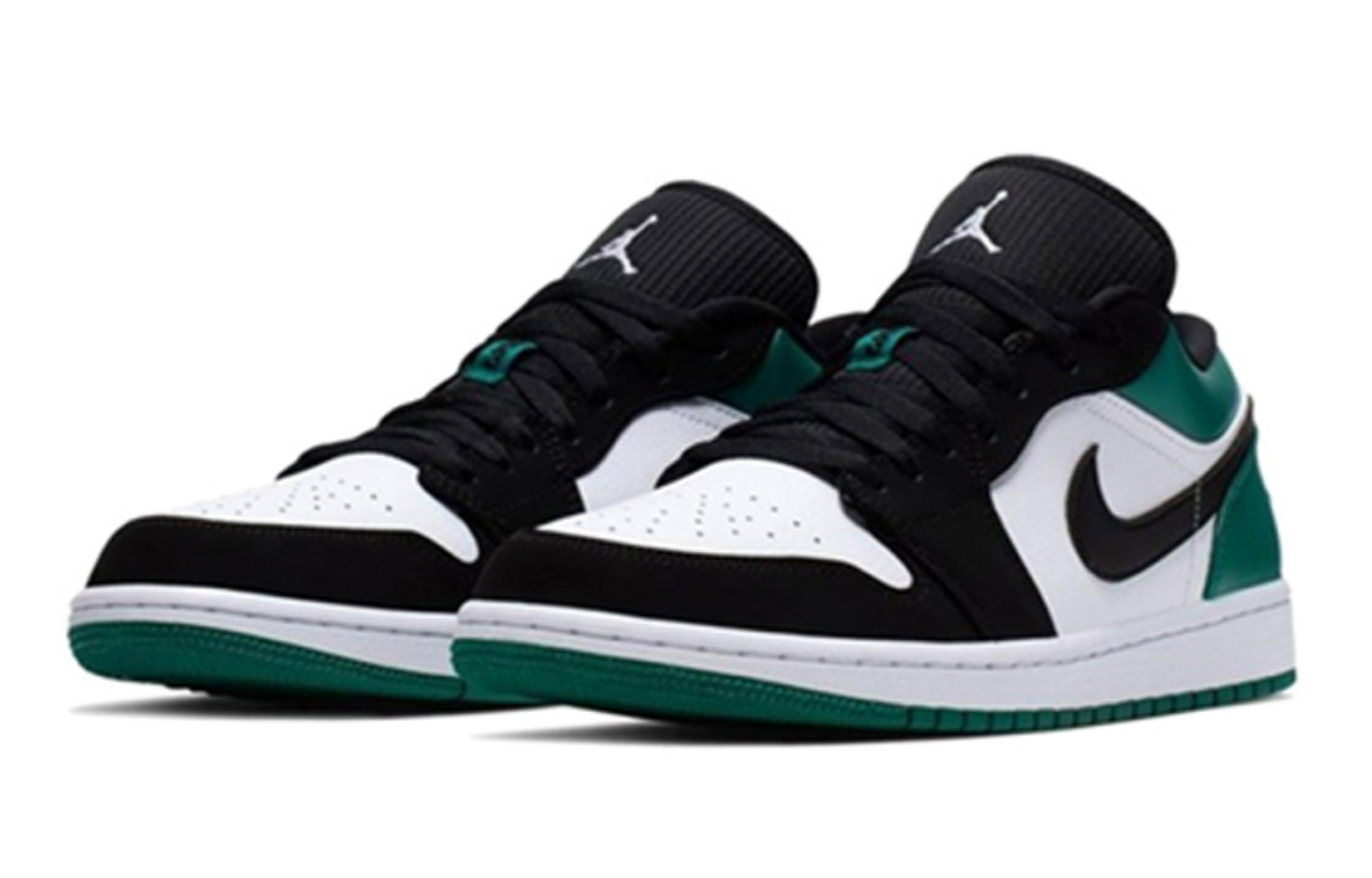 Фото № 2 с приближением к товару «‎Nike Air Jordan 1 Low (GS) WhiteBlack-mysticGreen-HyperPink»