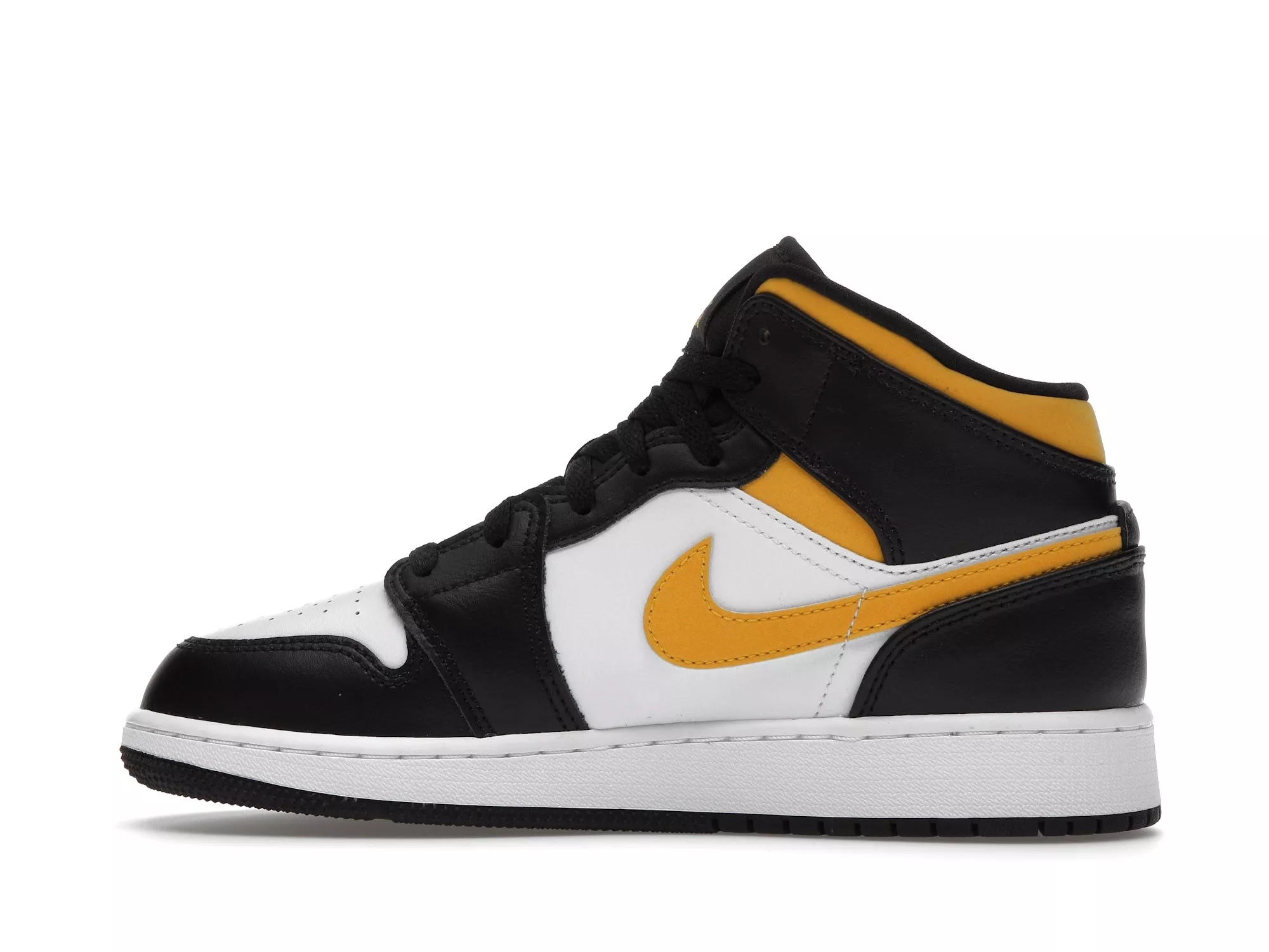 Фото № 5 с приближением к товару «‎Jordan 1 Mid White Pollen Black »