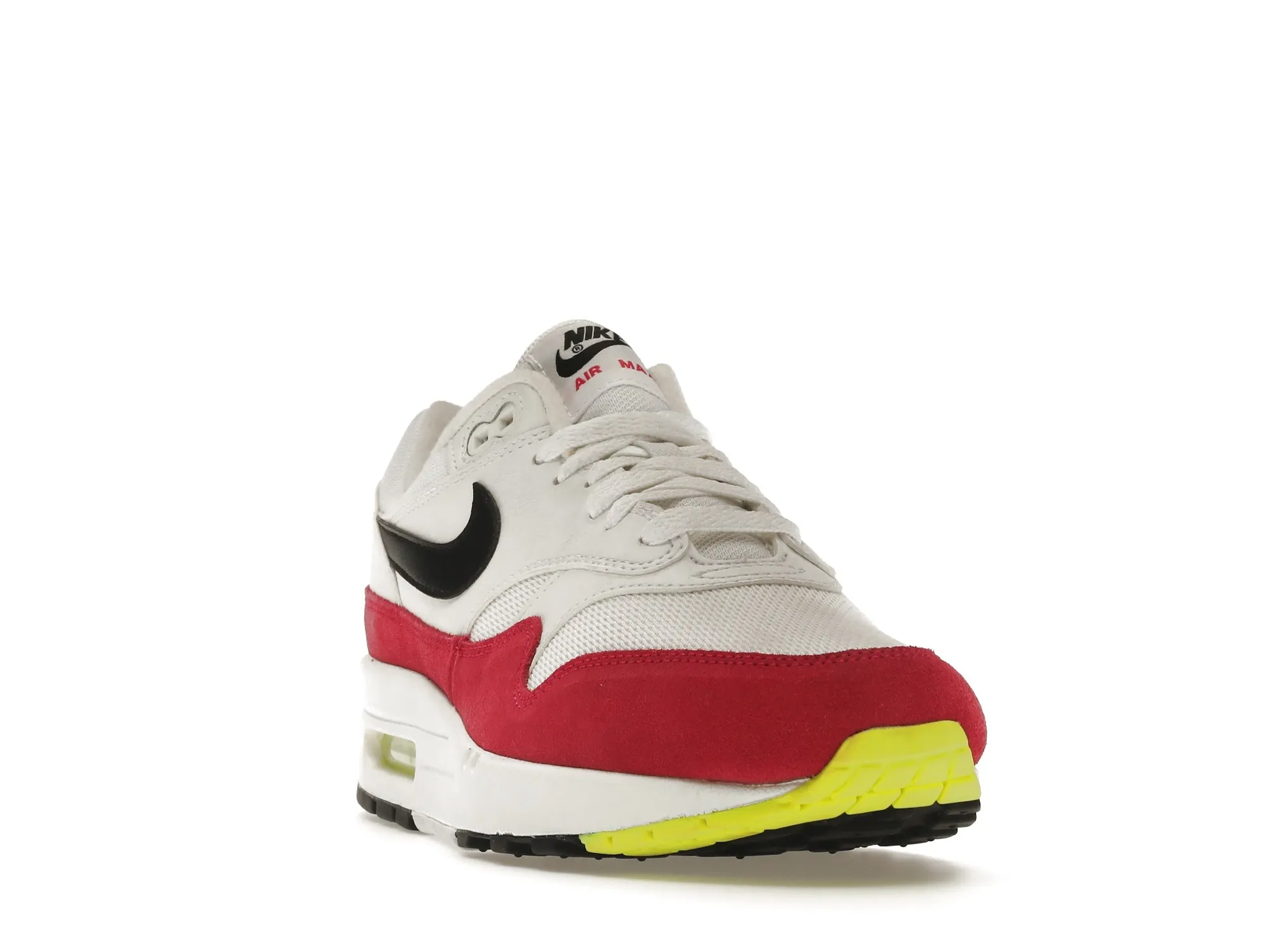 Фото № 2 с приближением к товару «‎Nike Air Max 1 White Black Volt Rush Pink»