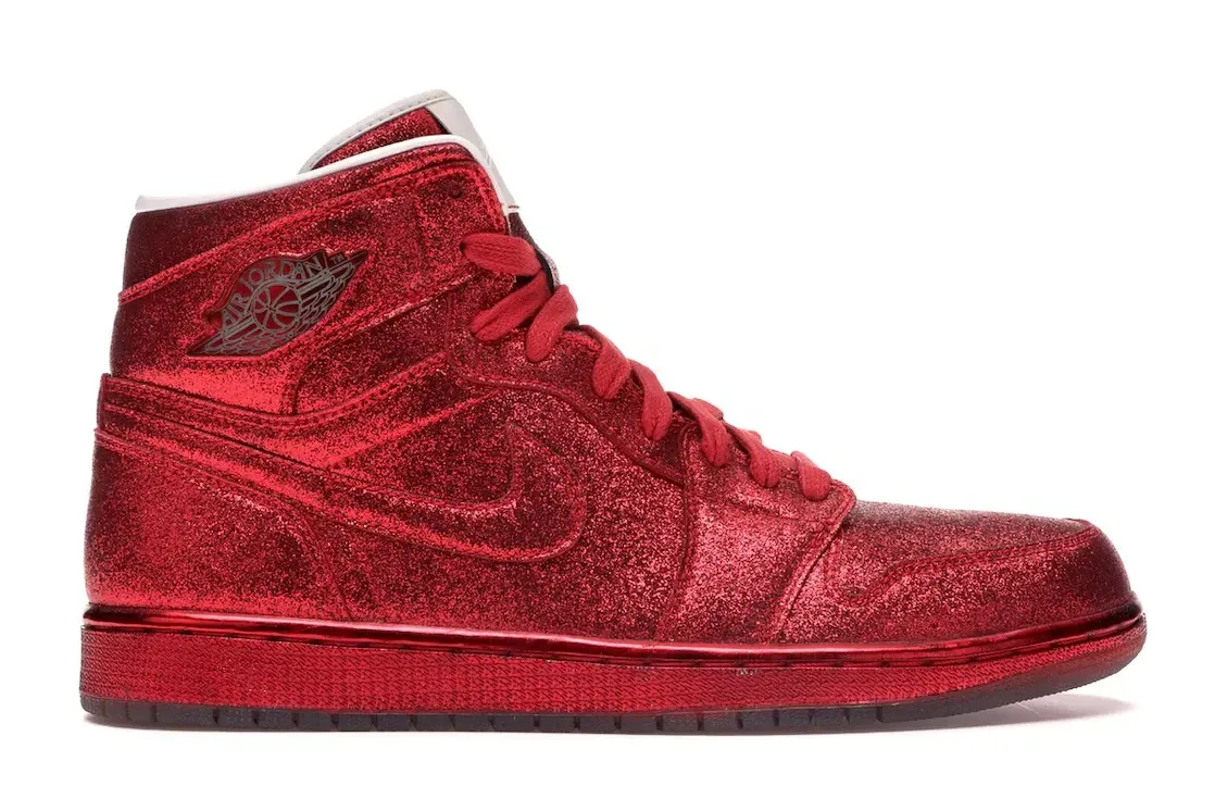 Фото № 1 с приближением к товару «‎Jordan 1 Retro Legends of Summer Red Glitter»