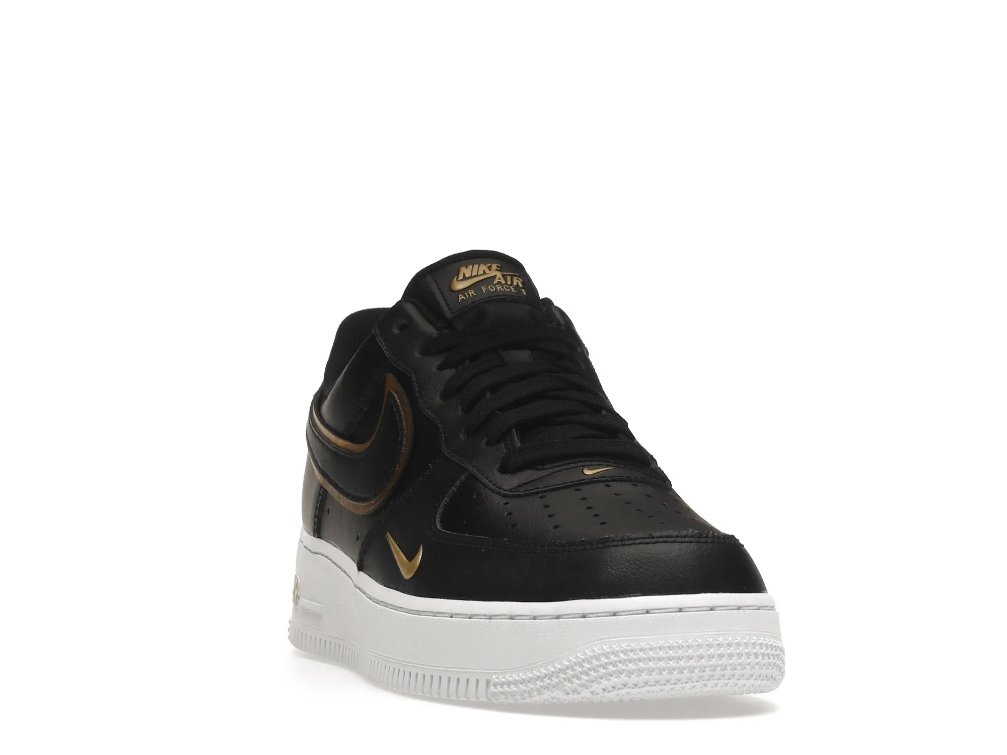 Фото № 2 с приближением к товару «‎Nike Air Force 1 Low 07 Black Metalic Gold»