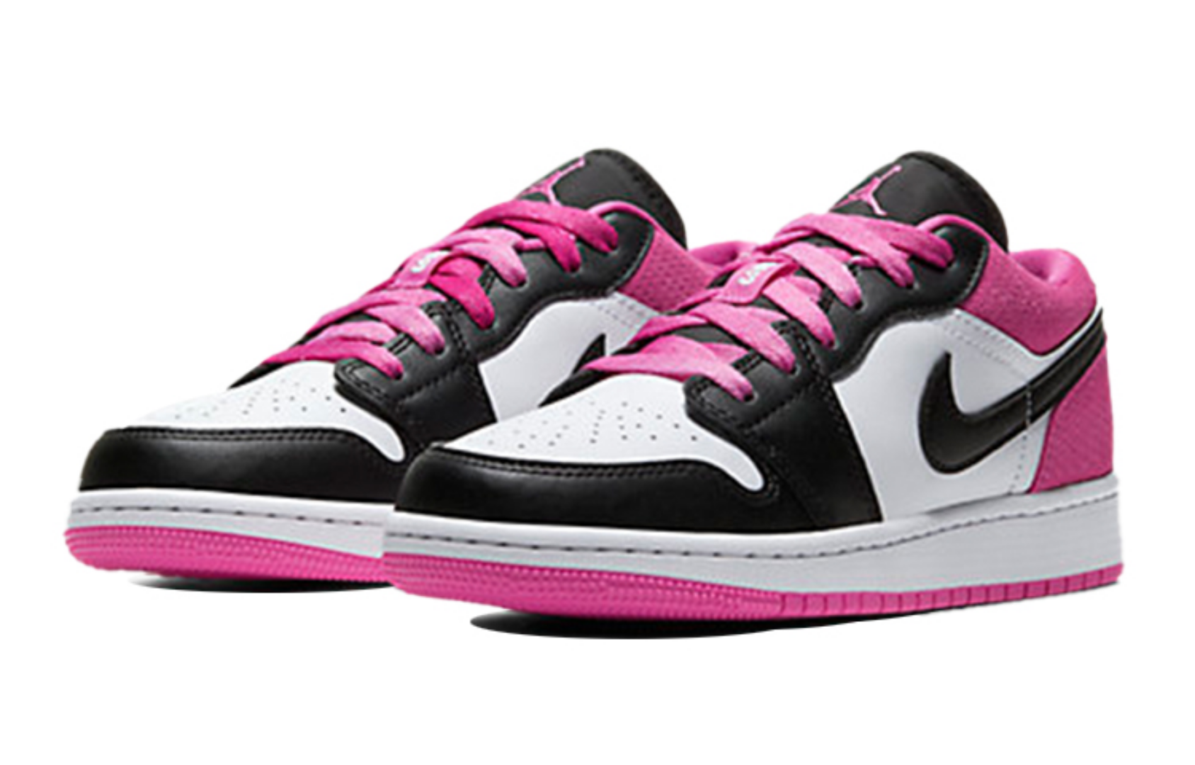Фото № 3 с приближением к товару «‎Nike Air Jordan 1 Low SE GS Black Active Fuchsia»