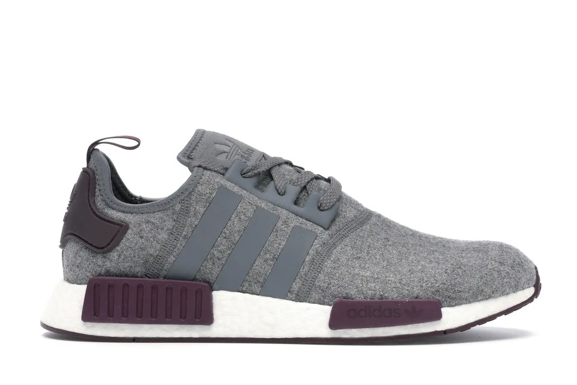 Фото № 1 с приближением к товару «‎adidas NMD R1 Wool Grey Four Maroon»