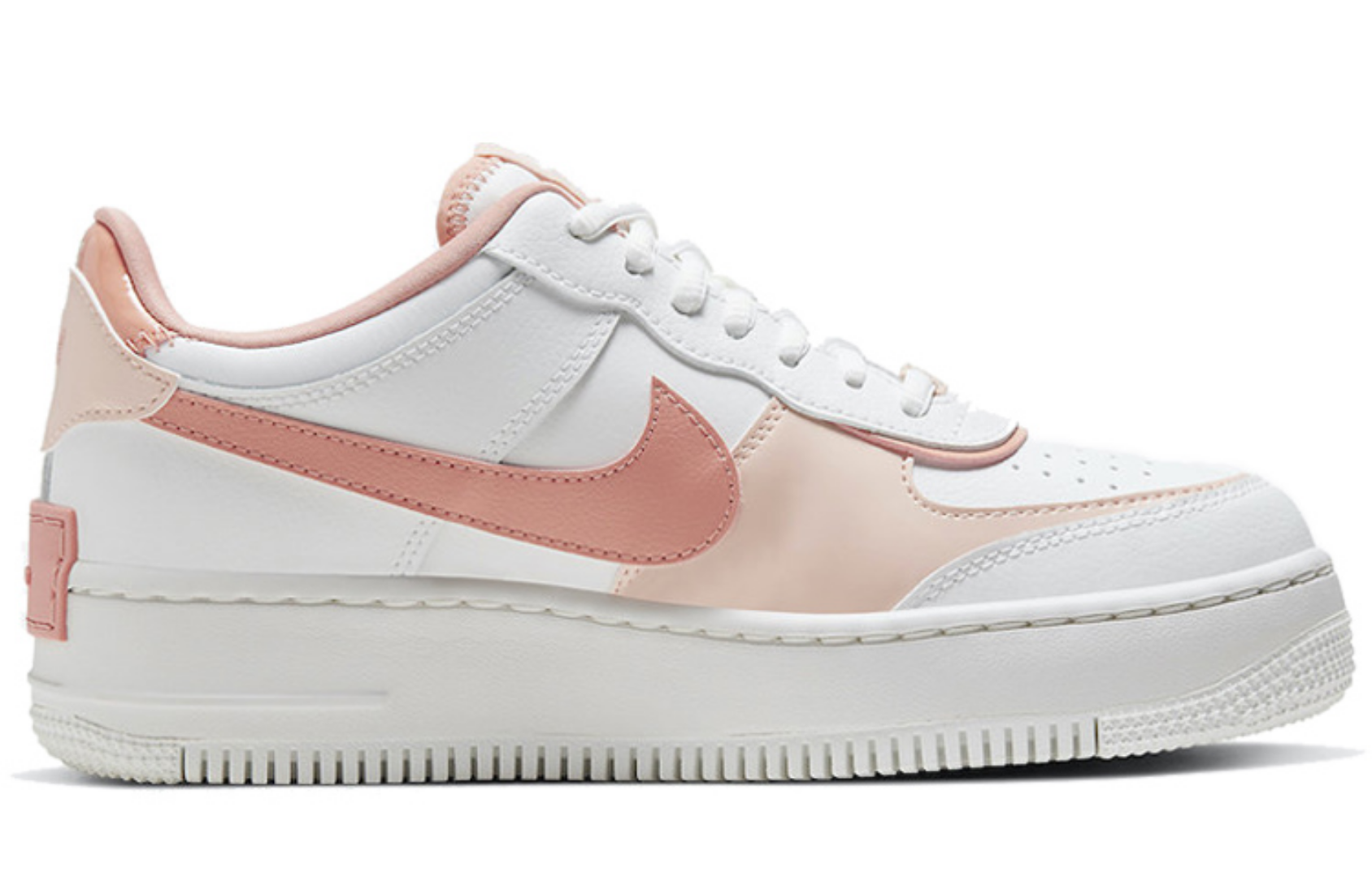 Фото № 2 с приближением к товару «‎Nike Air Force 1 Shadow whitepink»