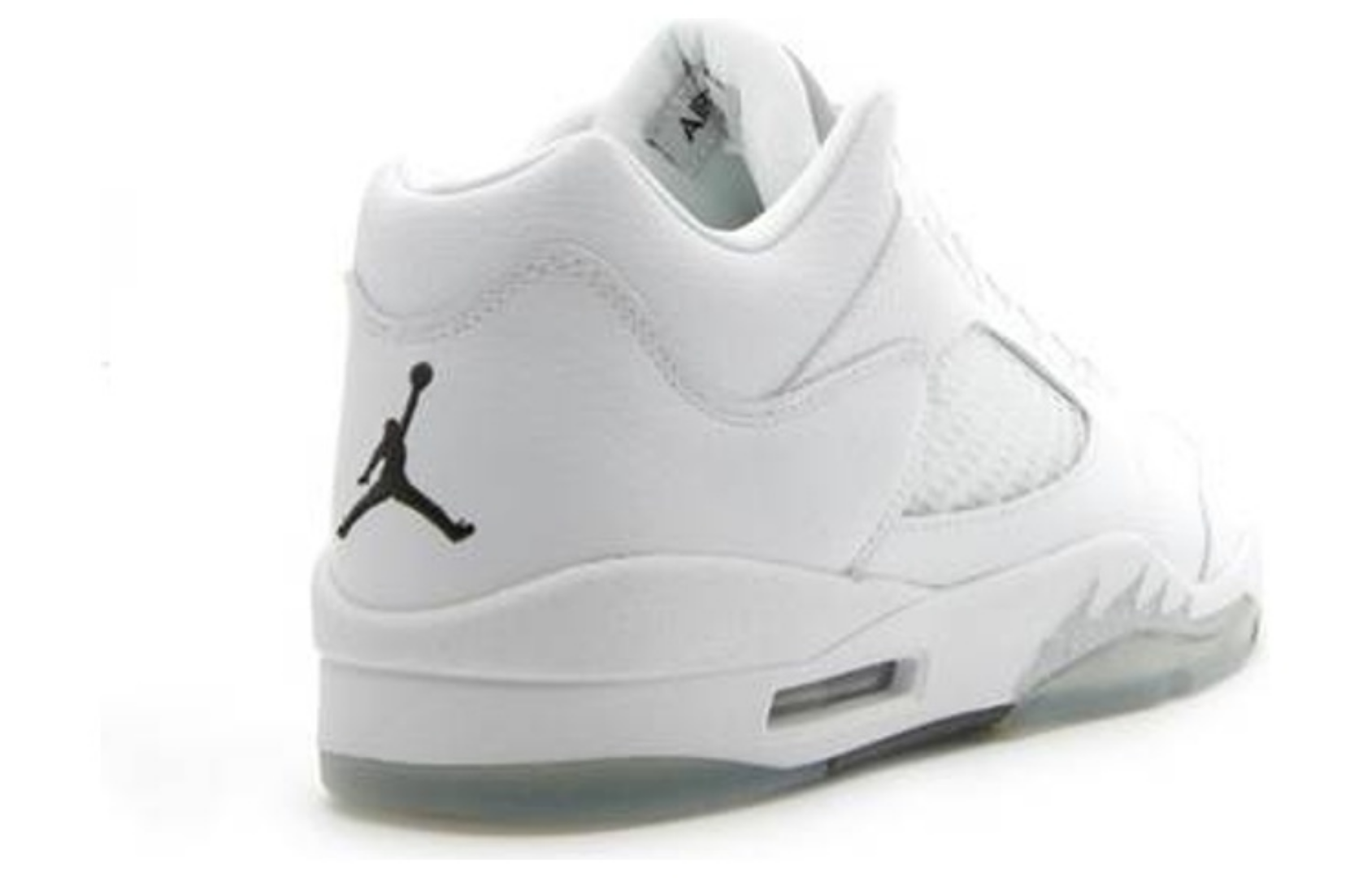 Фото № 4 с приближением к товару «‎Air Jordan Wmns Air Jordan 5 Retro Low 'Metallic White' 2006»