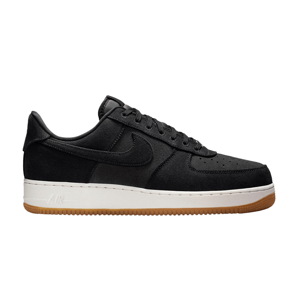 Nike Air Force 1 Low 07 LV8 Black Canvas