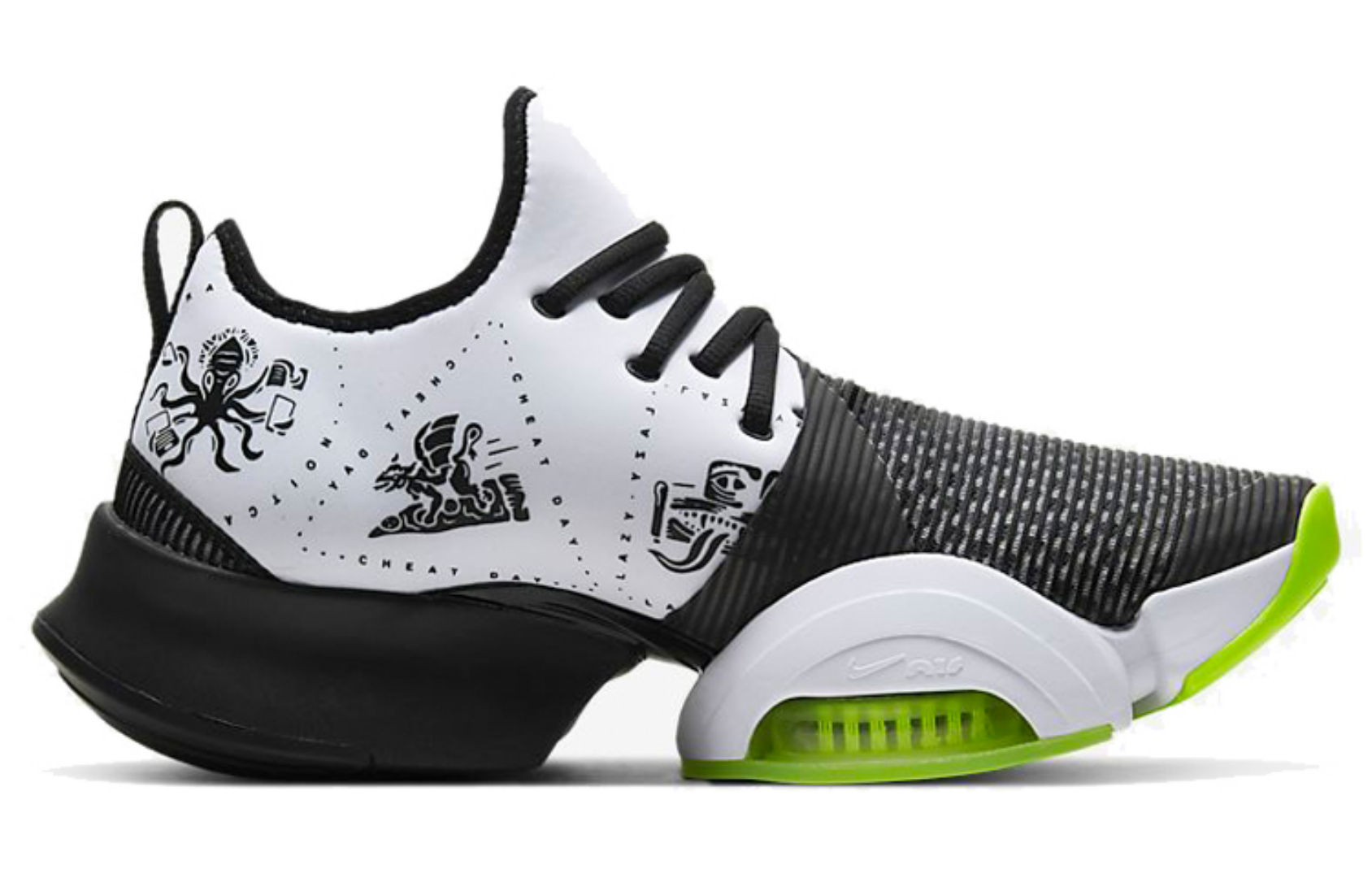 Фото № 2 с приближением к товару «‎Nike Air Zoom SuperRep BlackWhiteYellow»