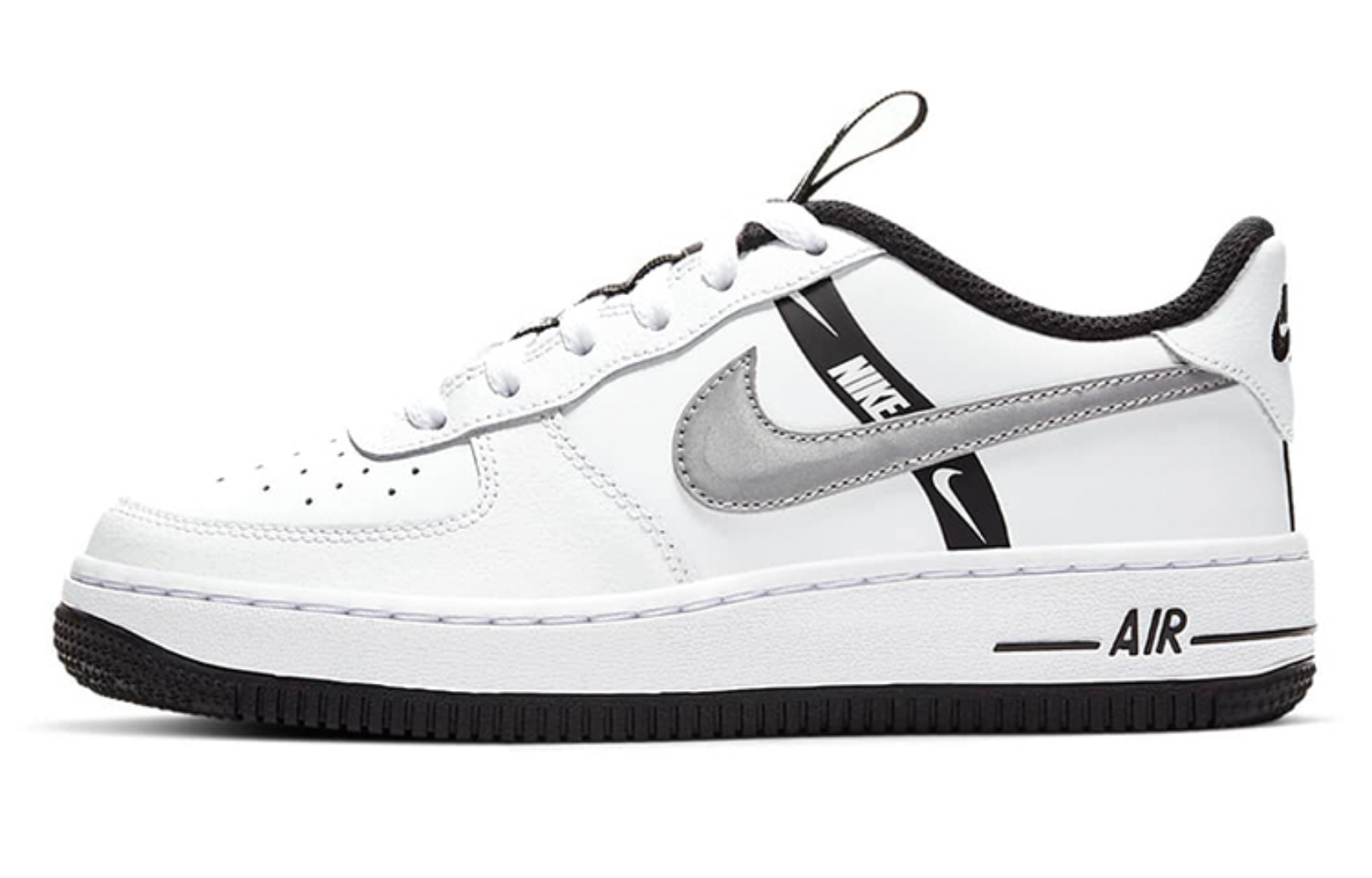 Фото № 1 с приближением к товару «‎Nike Air Force 1 Lv8(Gs) BlackWhite Gray»