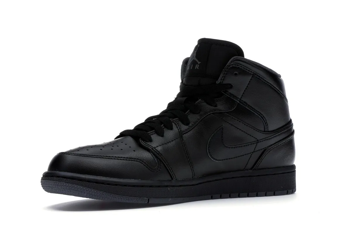 Фото № 4 с приближением к товару «‎Jordan 1 Retro Mid Black (2016)»