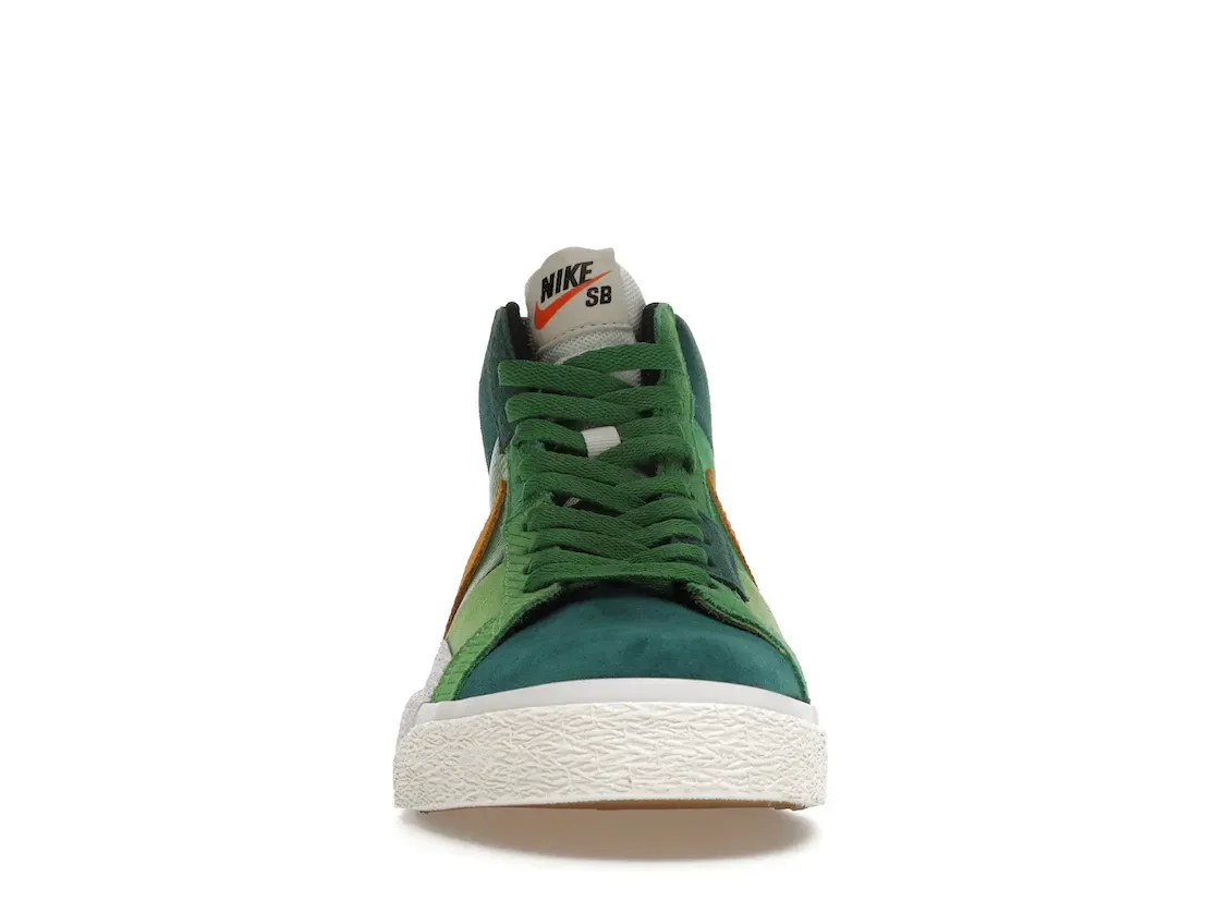Фото № 2 с приближением к товару «‎Nike Blazer Mid Mosaic Green»