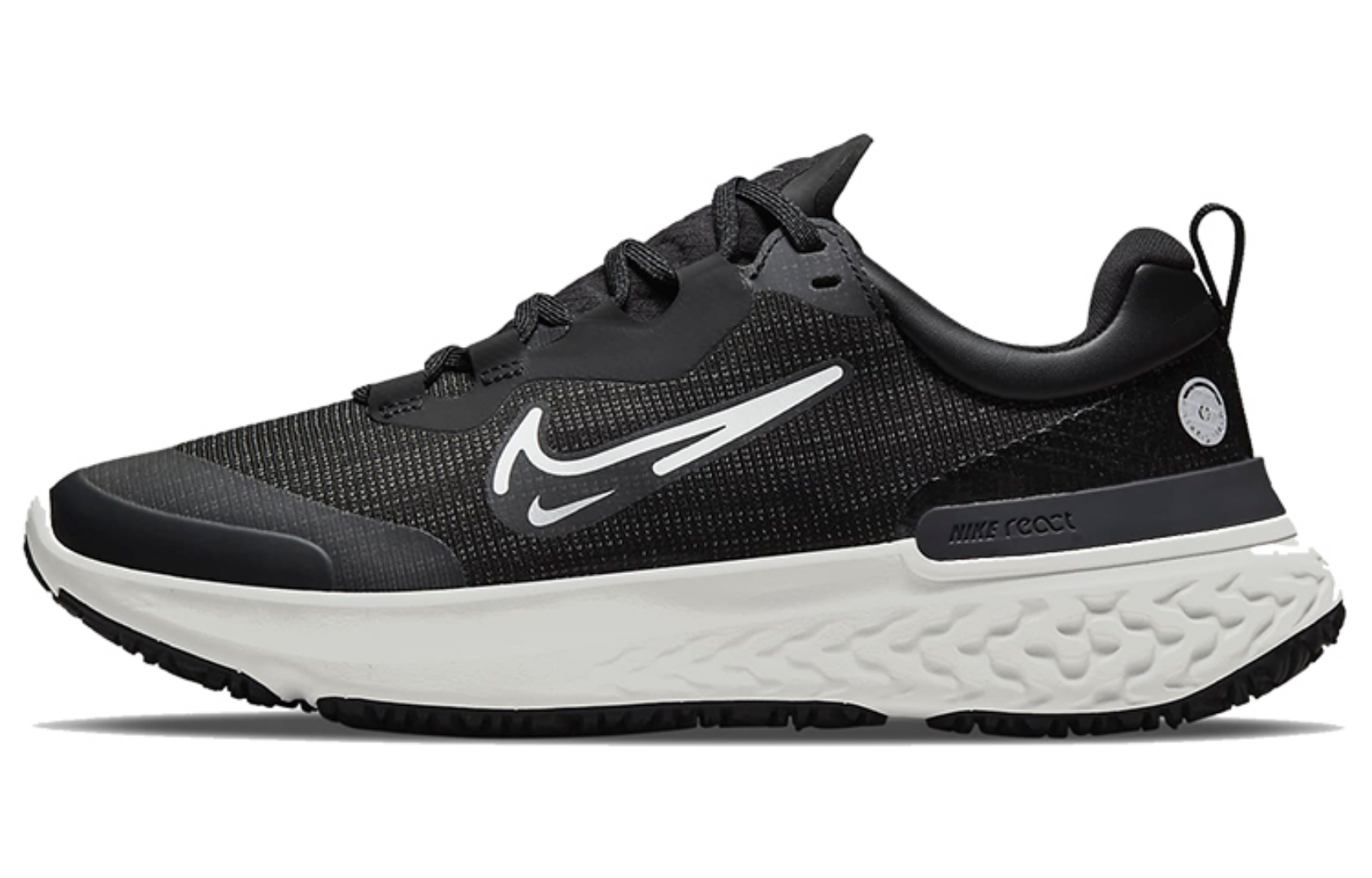 Фото № 1 с приближением к товару «‎Nike Wmns React Miler 2 Shield Low-Top Running Shoes Black»