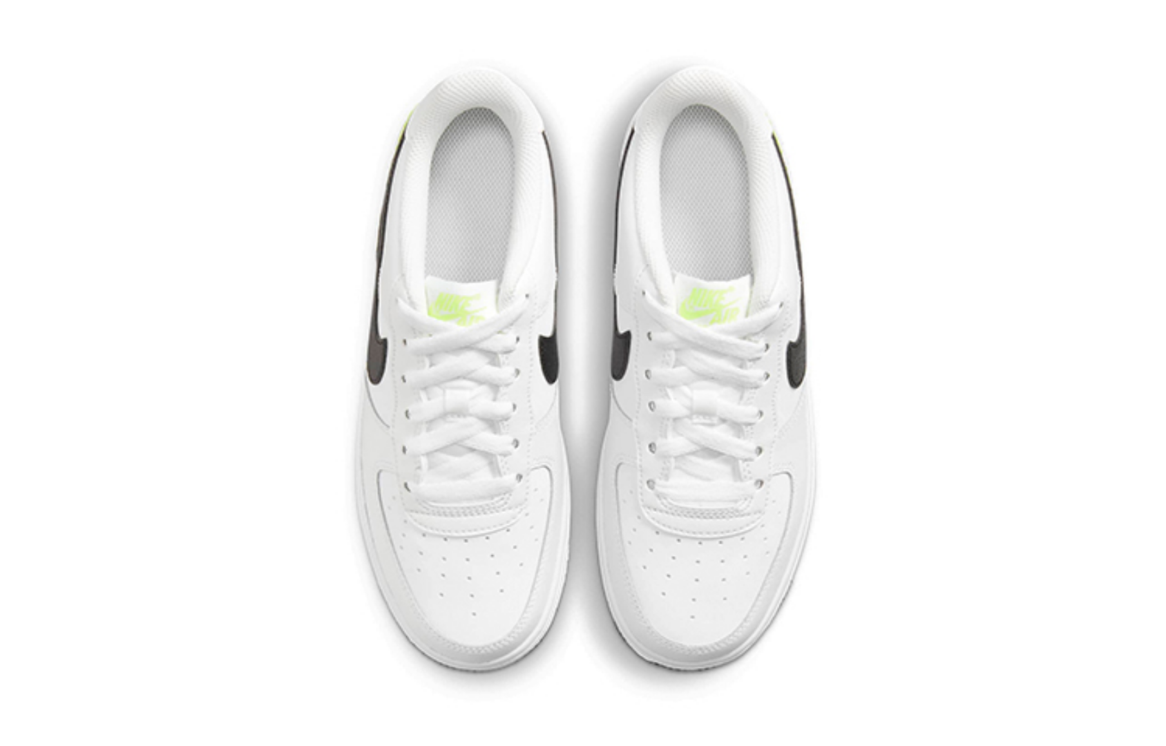 Фото № 4 с приближением к товару «‎Nike Air Force 1 Low GS 'Just Do It - White Volt'»