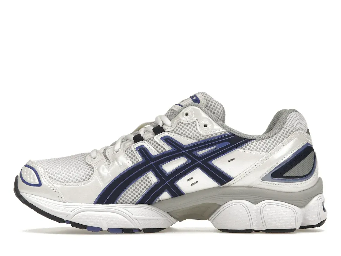 Фото № 3 с приближением к товару «‎ASICS Gel-Nimbus 9 White Indigo Blue»