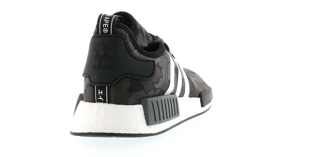 Фото № 4 с приближением к товару «‎adidas NMD R1 Bape Black Camo»