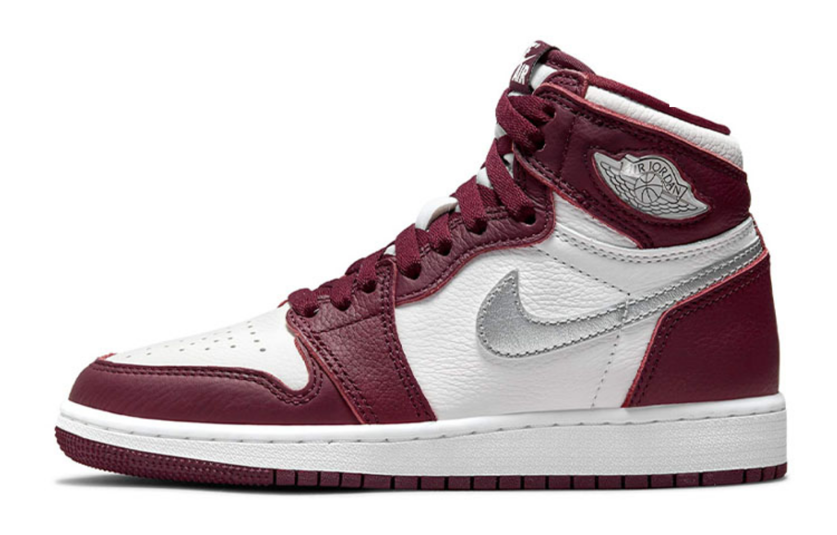 Фото № 1 с приближением к товару «‎Nike Air Jordan 1 Retro High OG (GS) Bordeaux»
