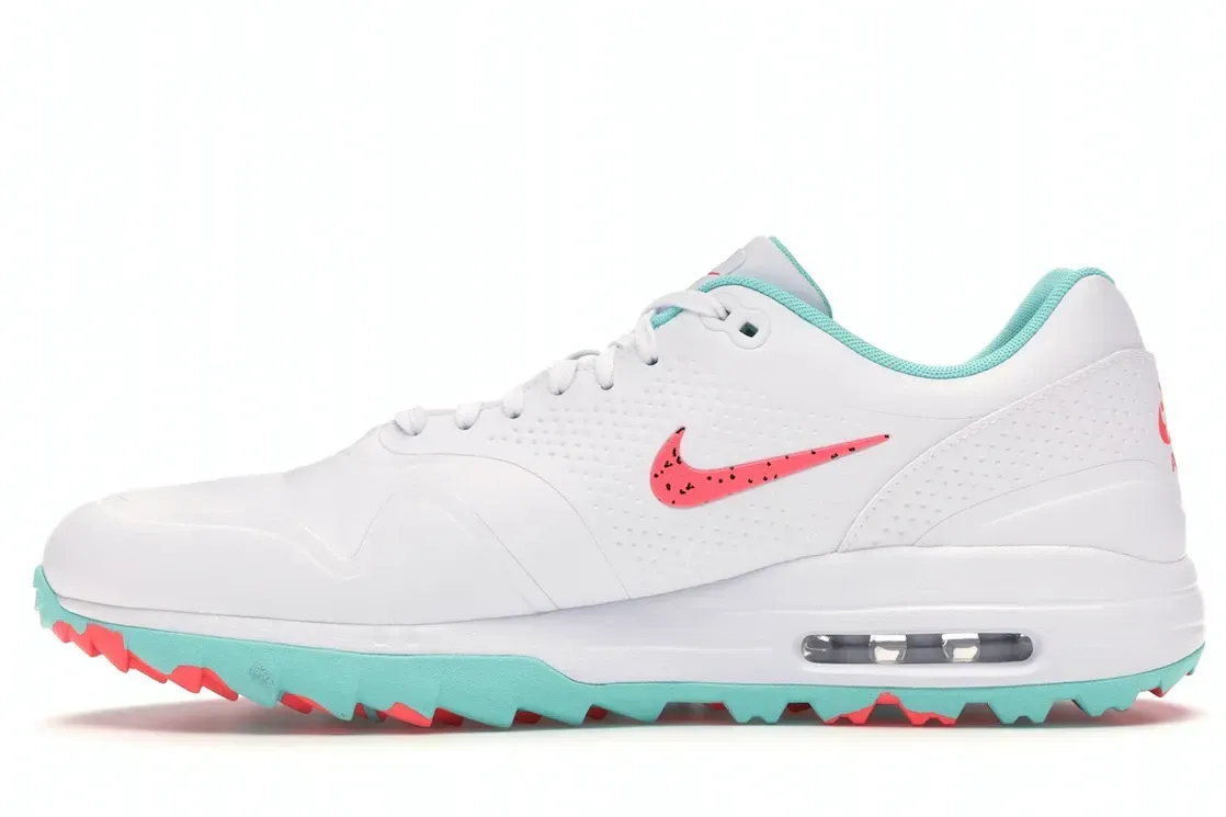 Фото № 3 с приближением к товару «‎Nike Air Max 1 Golf White Aurora Hot Punch»